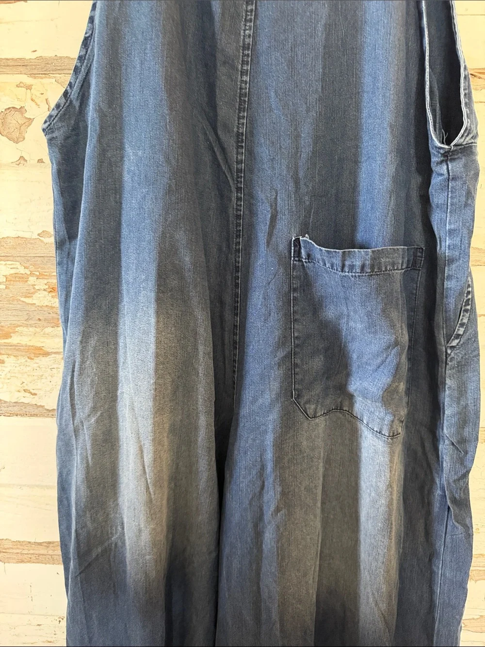 Blue Velvet Dark Blue Denim Women’s Overalls Dress